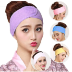 Premium Facial Spa Cloth - Non-Slip Stretchable Elasticized Facial Headband