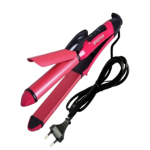 2-in-1 Hair Straightener and Curler - Flat Curling Iron Rod Hair Styling Roller 45W