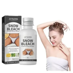 Snow Bleach For Face Body Removes Darkness From Bikini Areas, Knee, Underarm, Elbows, Legs And Other Body Parts 30ml