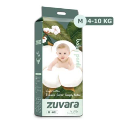 Zuvara Feather Diaper Pants – M (Pack of 40)