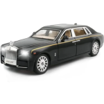 Rolls Royce Phantom Alloy Metal Pull Back Car Scale Model Openable Doors with Sound Light Mini Auto Toy car